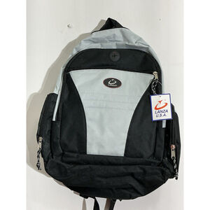 Lanza Black Blue Backpack NWT